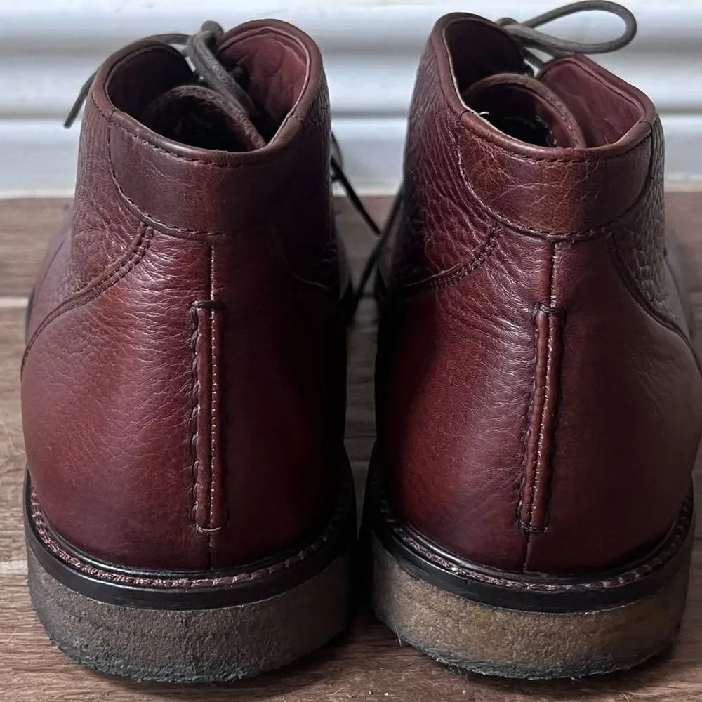 Johnston &‎ Murphy Copeland Brown Sheepskin Leather Chukka Boots US 9.5M